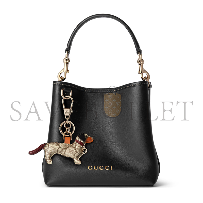 GUCCI GG EMBLEM MINI BUCKET BAG 815118 (19*18*11cm)